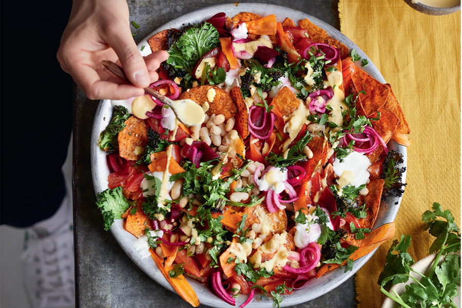 Leftover Veggie Nachos