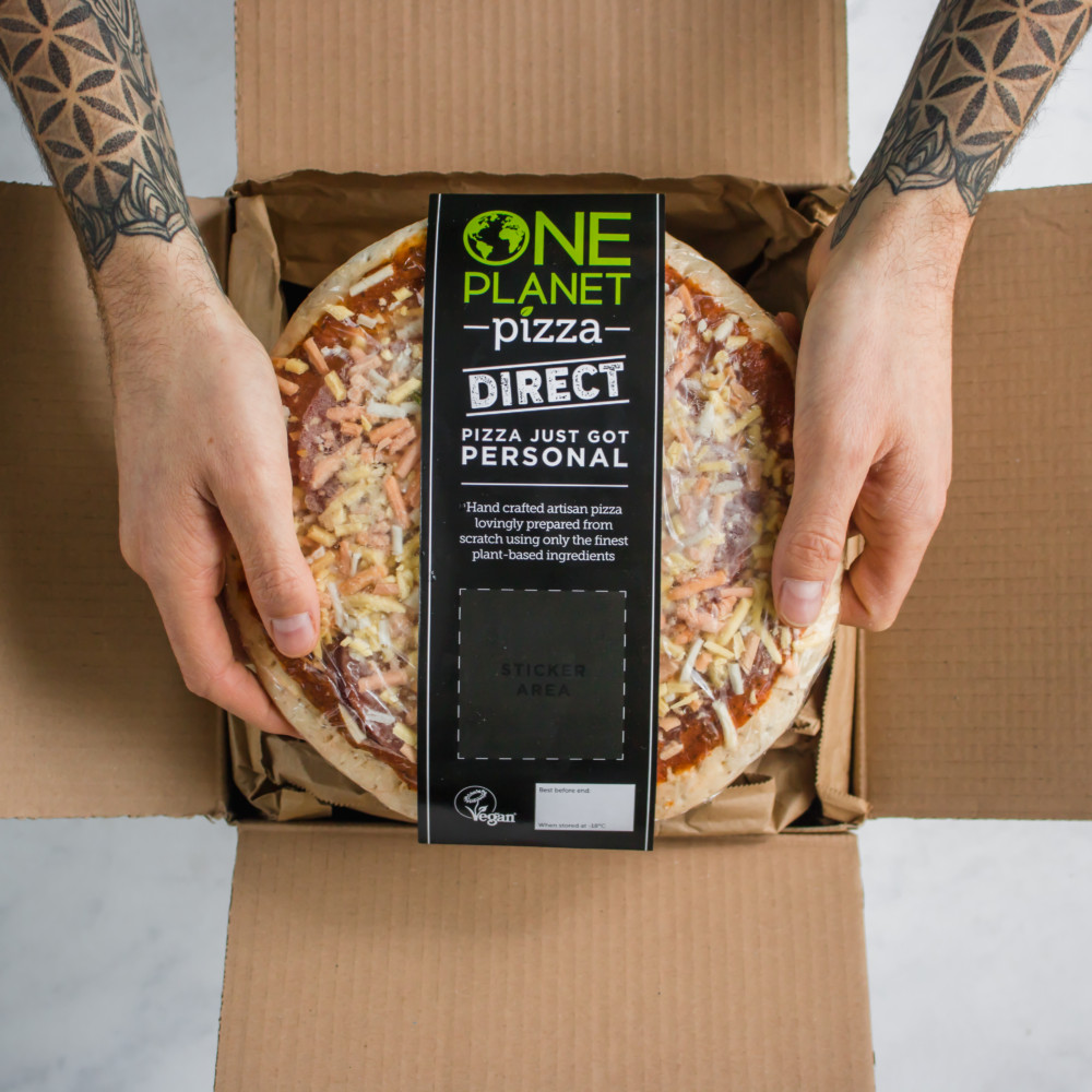 One Planet Pizza is delivering customized vegan frozen pizzas to your doorstep