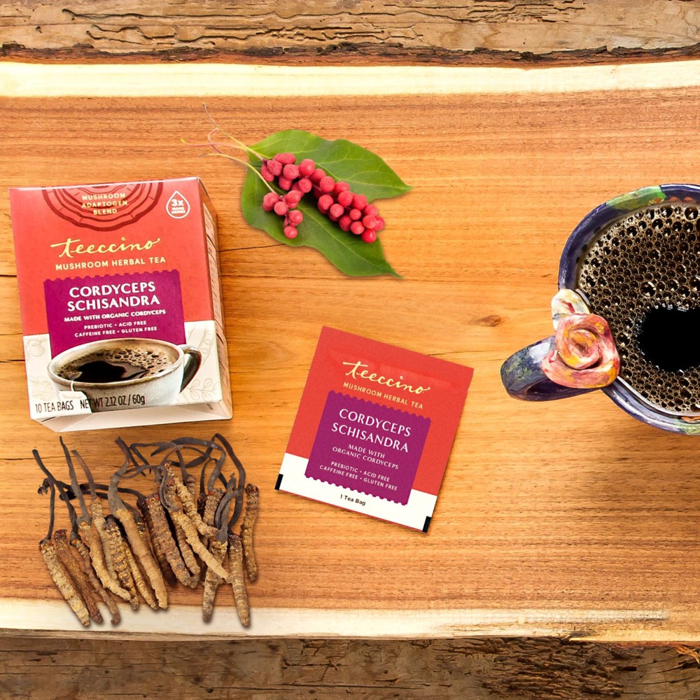 TEECCINO- America’s #1 Coffee Alternative & Roasted Herbal Teas Rolls Out Mushroom Adaptogen and Prebiotic Superboost™ Blends