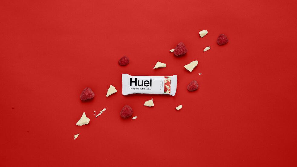 Huel Launches First Vegan White Chocolate Product with New Raspberry & White Chocolate Snack Bar