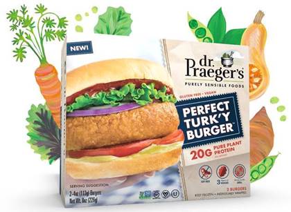 Dr. Praeger’s Launches Plant-Based Turkey Burger