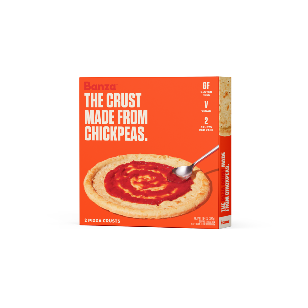 Banza Introduces First-Ever Frozen Pizzas Made with Chickpea Crusts