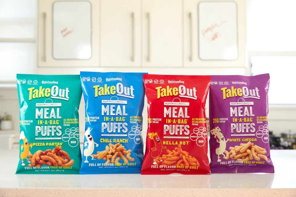 OUTSTANDING® FOODS LAUNCHES TAKEOUT™ MEAL-IN-A-BAG™ PUFFS