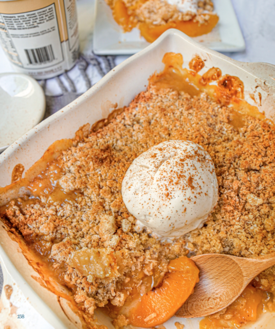 Healthy Coconut Peach Cobbler VEGWORLD Magazine