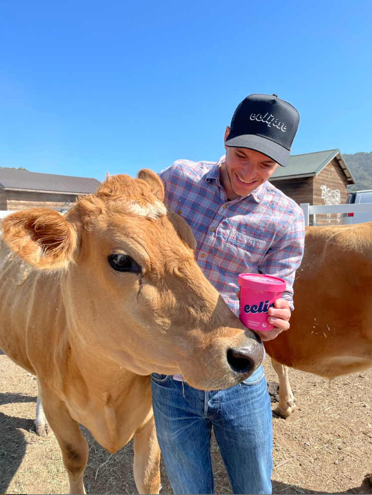 Plant-Based Ice Cream Brand Adopts a Cow This Earth Day