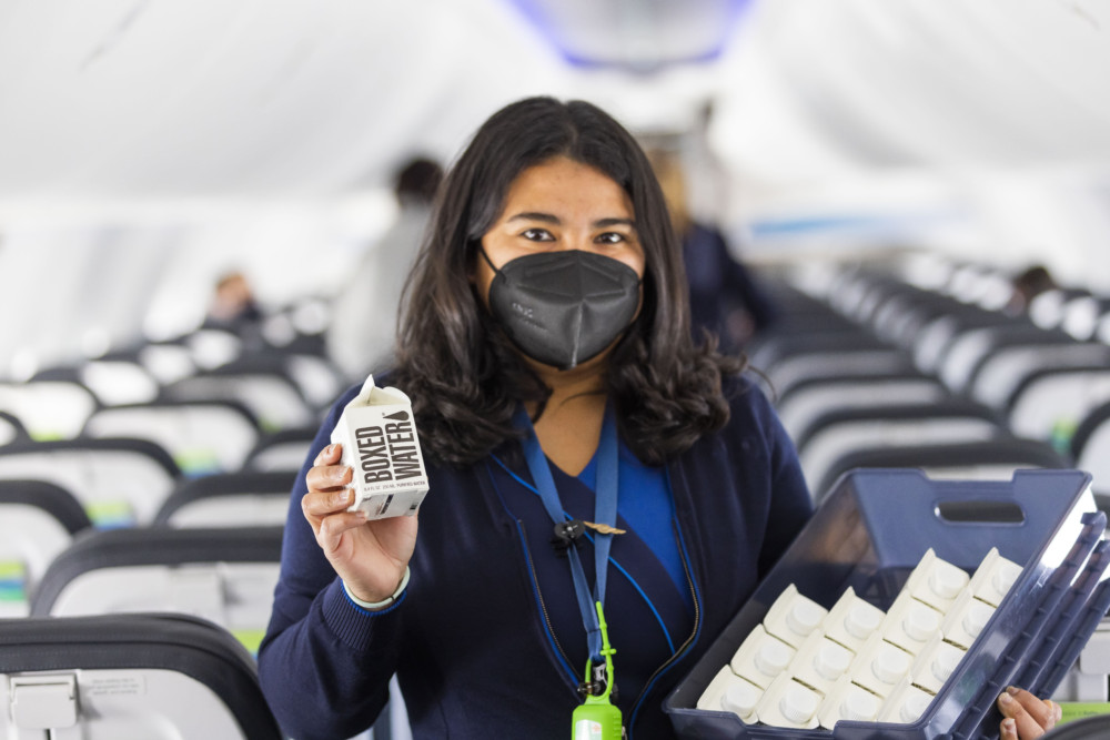 Alaska Airlines® Announces Partnership with Boxed Water™ to reduce plastic waste and take another step toward more sustainable food and beverage offerings
