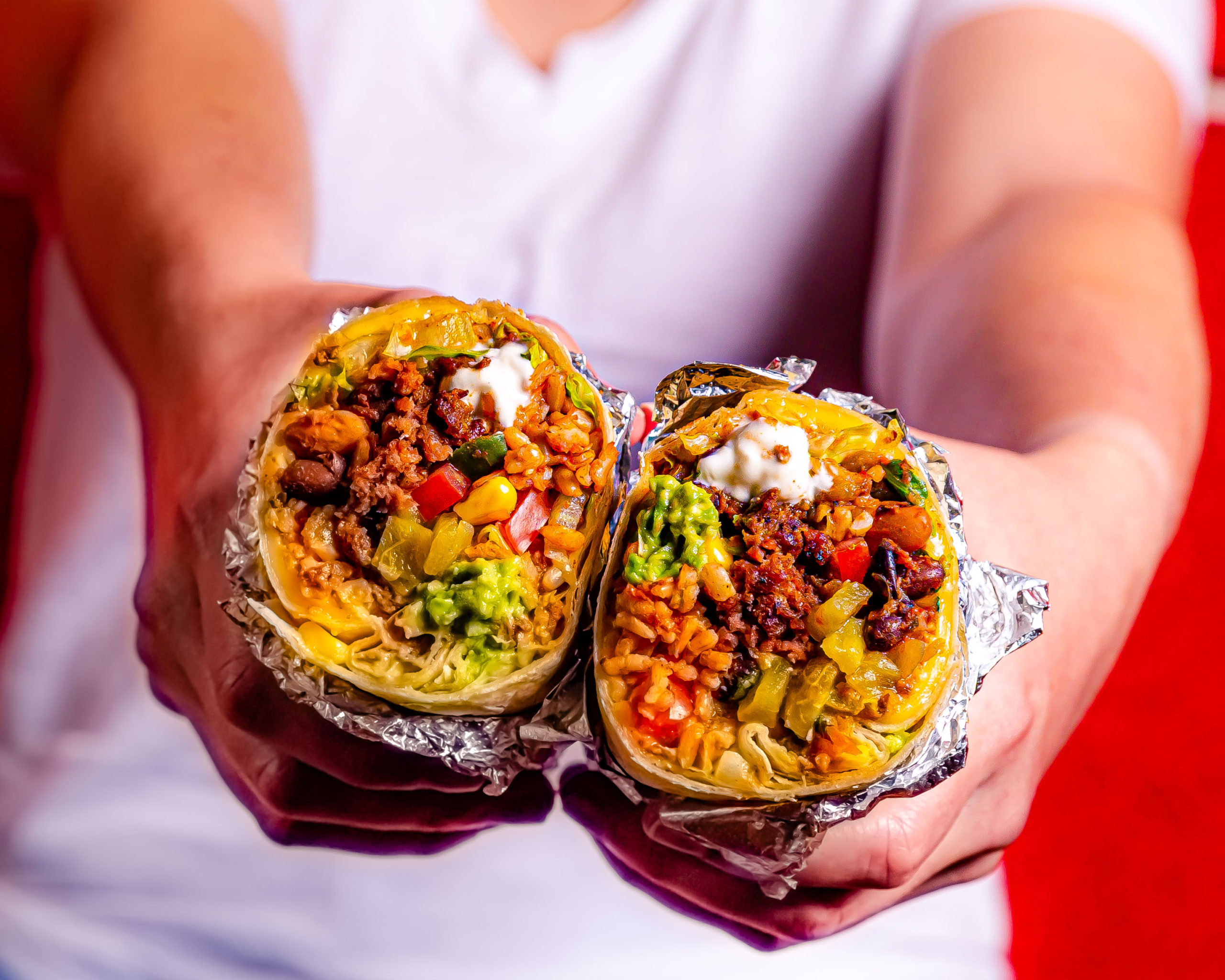 Más Veggies Vegan Taqueria Launches New Loaded Burrito That Weighs Over A Pound