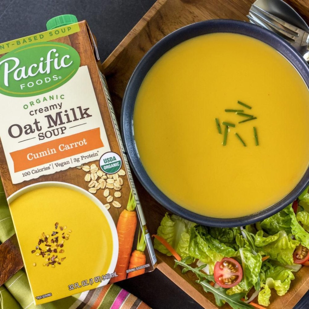 First-to-market oat milk-based soup from Pacific Foods