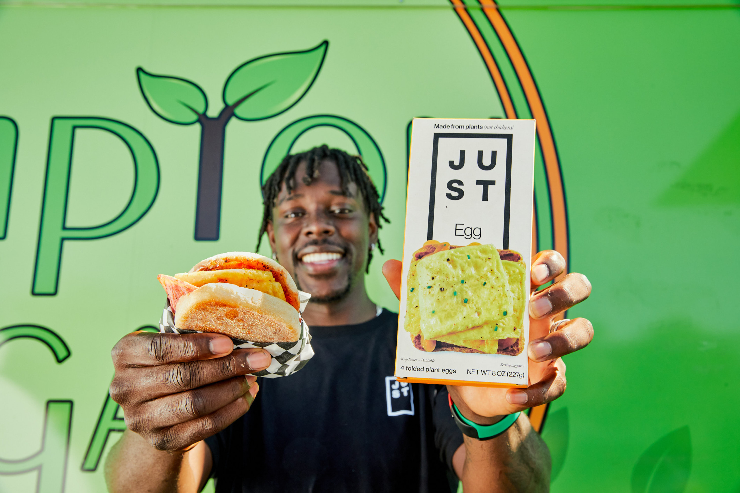 NBA Star Jrue Holiday, JUST Egg, and Compton Vegan Launch Breakfast Sandwich to Support Black-Owned Businesses