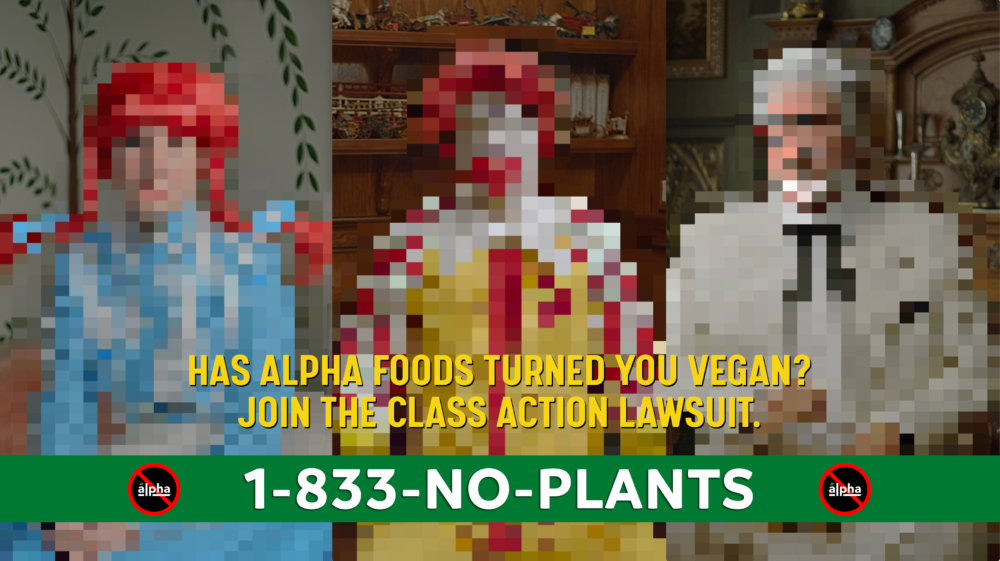 Famous Meat Eaters Launch Lawsuit Against Plant-Based  Company Alpha Foods After Accidentally Becoming Vegan
