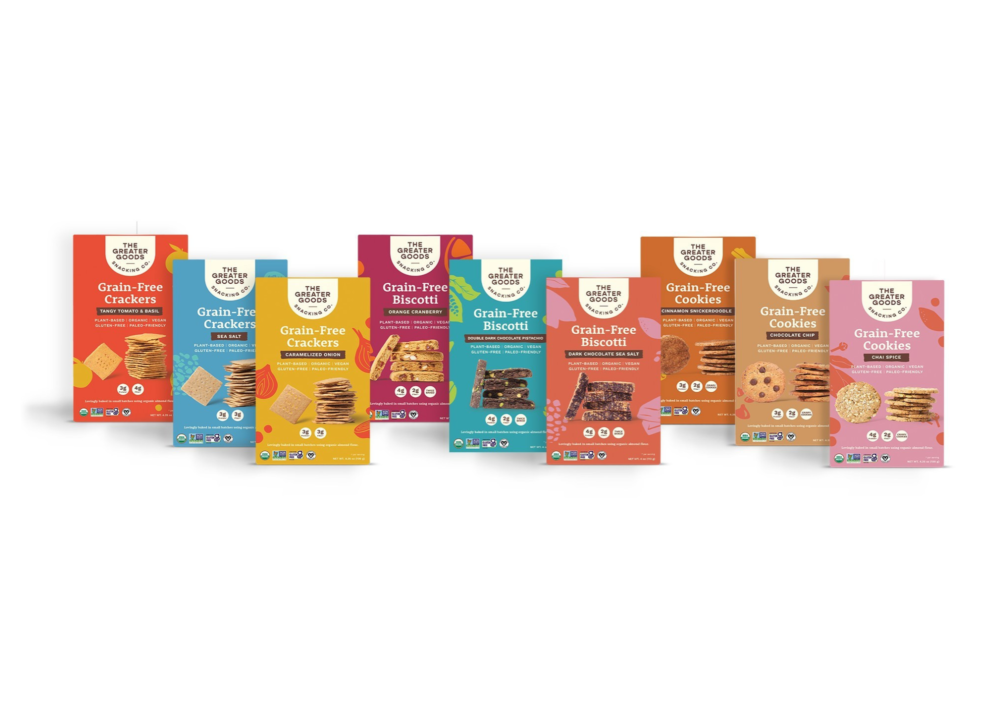Greater Goods Joins the U.S. Snack Market with Better-for-You Cookies, Crackers, and Biscotti