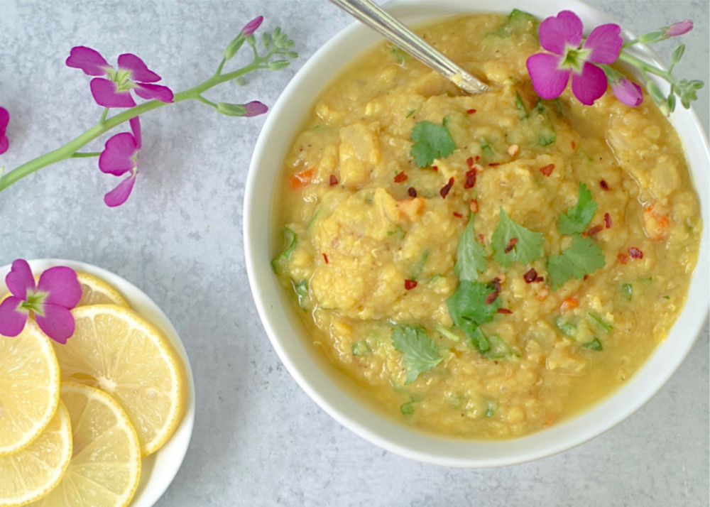 Red Lentil and Spinach Dahl￼