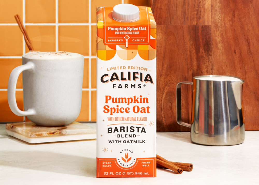 CALIFIA FARMS LEVELS UP YOUR AT-HOME FALL LATTE WITH PUMPKIN SPICE OAT BARISTA