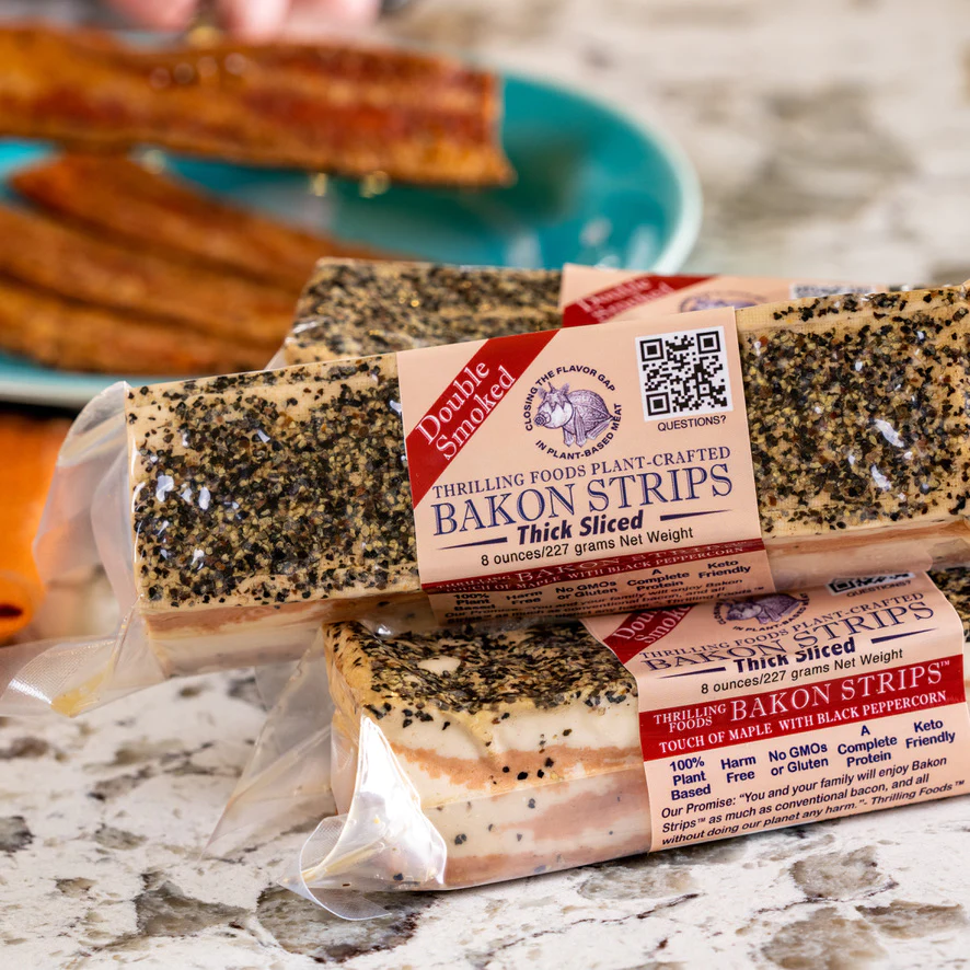 Vegan Company Awarded Patent for World’s First Fatty & Lean Protein Streaked “Bacon”