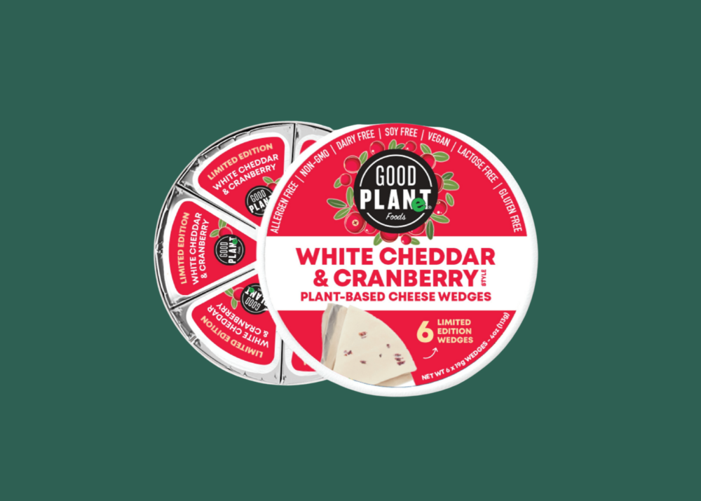 GOOD PLANeT Foods Releases Limited Edition Holiday Offerings, White Cheddar & Cranberry Wheels and Wedges