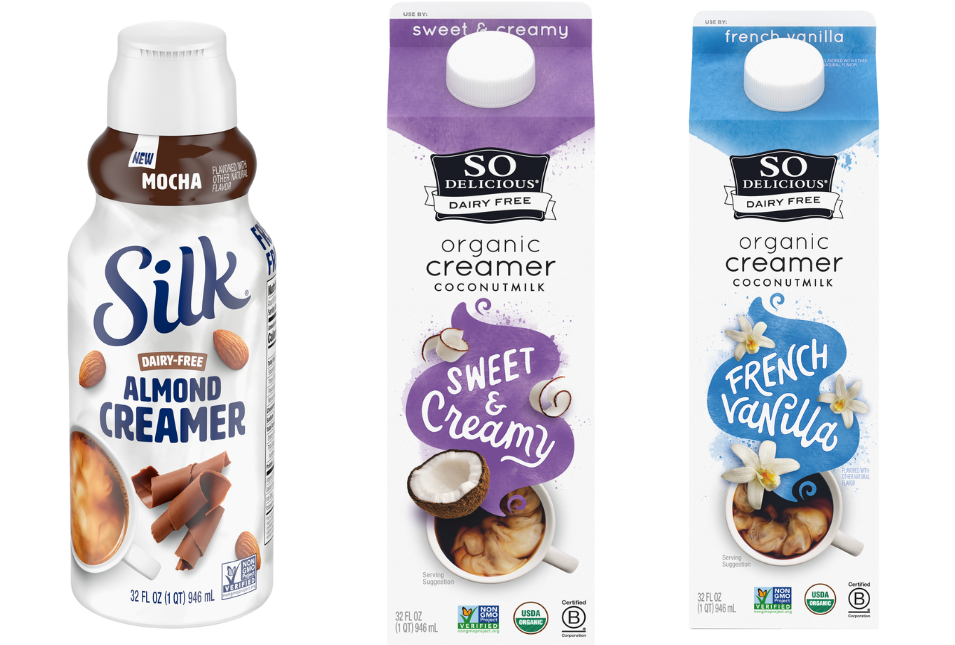 Silk Dairy Free Sweet & Creamy Flavored Almondmilk Coffee Creamer - 1 quart