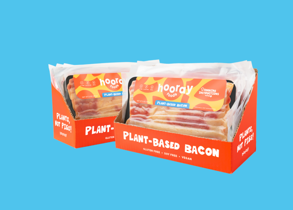 Hooray Foods Plant-Based Bacon Opens First-Ever Community Round