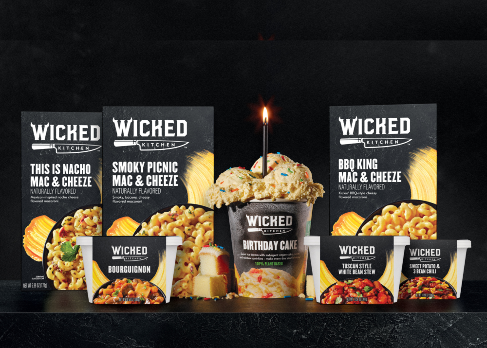Wicked Kitchen Adds Birthday Cake Flavor to Award-Winning Ice Cream Line Up, Debuts New Heat-and-Eat Stews, Mac & Cheeze