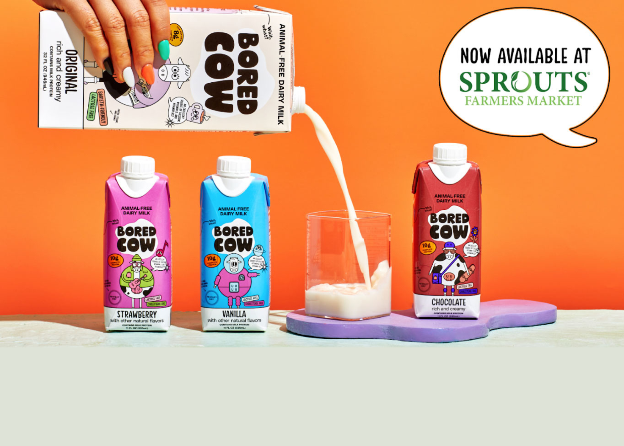 Bored Cow Debuts its Line of AnimalFree Dairy Milk in Sprouts Farmers