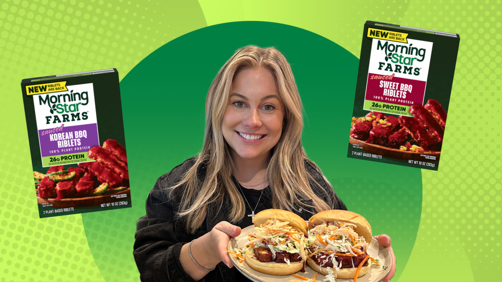 Shawn Johnson East teams up with MorningStar Farms to celebrate fan favorite Riblets return